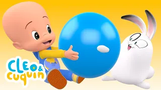 A bola azul de Cuquin 🔵️⚽️ Aprenda as cores com Cuquin | Desenhos animados educativos para bebês