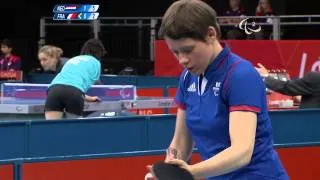 Table Tennis - NED vs FRA - Women's Singles - Class 7 Group A - London 2012 Paralympic Games