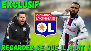 🔴🔵EXCLUSIF! 🚨REGARDEZ CE QUE IL A DIT ! 💥DERNIÈRES NOUVELLES DE L'OLYMPIQUE LYONNAIS