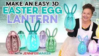 Light Up Your Easter With A 3D Egg Lantern! Free SVG!