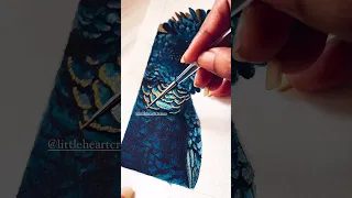 Watercolor Techniques: Captivating Bird Painting with the Shimmer and Shine Box by @littleheartcreat