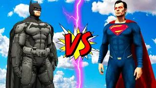 BATMAN VS SUPERMAN - GTA 5 MODS EPIC BATTLE