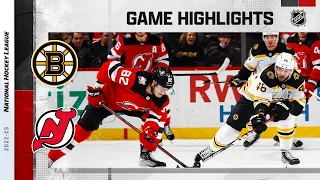 Bruins @ Devils 12/28 | NHL Highlights 2022