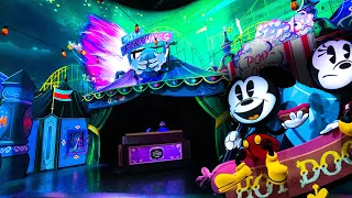 Mickey and Minnie's Runaway Railway Ride POV in 4K | Hollywood Studios Florida 2024