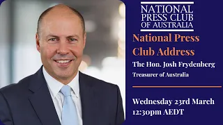 Josh Frydenberg, Treasurer of Australia Post-Budget Address to the National Press Club of Australia