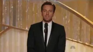 Ewan McGregor presents '' 50/50 '' - Golden Globes 2012 HQ