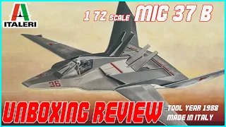 ITALERI 1/72 MIKOYAN MIG-37B FERRET E UNBOXING REVIEW