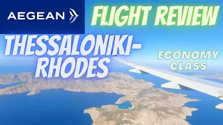 Flight Review (AEGEAN ISLAND TOUR!) | Thessaloniki-Rhodes | Aegean Airlines | Economy | Airbus A320