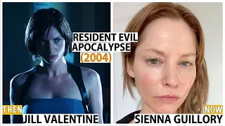 RESIDENT EVIL APOCALYPSE 2004 CAST; THEN AND NOW ; Sienna Guillory Instagram guilloryguillorybe;