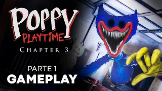 Gameplay POPPY PLAYTIME Chapter 3 🌹 Parte 1 - El REGRESO de Huggy Wuggy [Español]