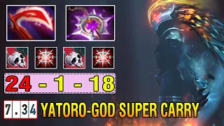 Yatoro_God [Phantom Assassin] hard carry safelane new patch update 7 34 new meta cancer broken hero