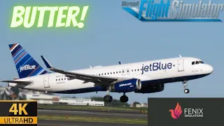 ULTRA 4K 60 | FENIX A320 Butter Smooth Landing at Dallas, Texas! | Microsoft Flight Simulator 2020
