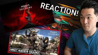 Assassin's Creed Shadows Reaction! | Official Cinematic World Premiere Trailer | Naoe and Yasuke