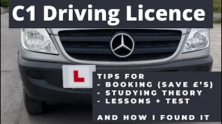 Tips For C1 HGV Licence | My Experience With Lessons + Driving Test Result | Mercedes Vario Van