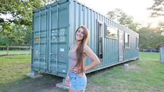 OFF GRID SHIPPING CONTAINER CABIN | Floor Plan Tour