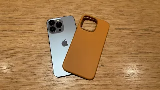 Does iPhone 13 Pro Max Sierra Blue MATCH with Apple Official Golden Brown Leather Case?