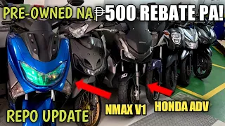 REPO MOTORCYCLE PHILIPPINES | PRE-OWNED NA YAMAHA NMAX V1 AT HONDA ADV ₱500 REBATE