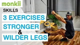 3 EXERCISES for STRONGER & WILDER LEGS (Pistol Drills)