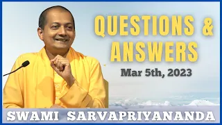 Ask Swami with Swami Sarvapriyananda | Mar 5th, 2023