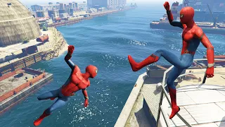 GTA 5 Spiderman Epic Water Fails | Funny ragdolls vol.2 (Euphoria physics)