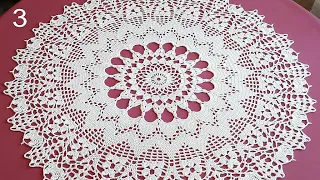 CROCHET Doily Tutorial How to crochet Part 3