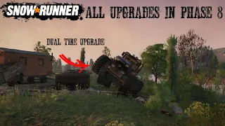 All Phase 8 Upgrade Locations Snowrunner New DLC/Update Grand Harvest K-700 K7M Engines Dual Tires