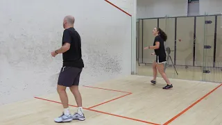 Squash tips: Forehand back corner coaching session - Digging the ball out of the deep forehand