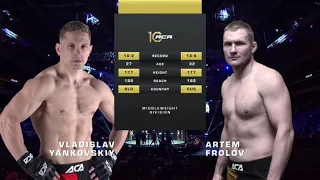 Владислав Янковский vs. Артем Фролов | Vladislav Yankovskiy vs. Artem Frolov | ACA 173