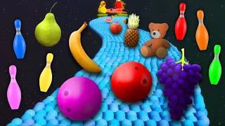 Kinetic Sand Cosmic Adventure! Fruits, Toys & Colorful Shapes to Learn For Children by Binkie TV