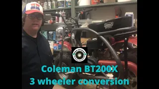 coleman BT200X 3 wheeler conversion | ep #1 | Mini Trike Tuesday