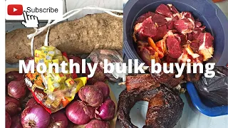 MONTHLY BULK BUYING FOR A FAMILY OF TWO IN NIGERIA & PRICES