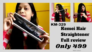 Km - 329  Professional Hair Straightener Full Review / How to Use Straightener / Price only 499