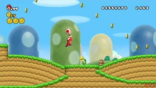 New Super Mario Bros. Wii 100% Walkthrough: Rescuing All Toads
