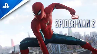 Spider-Man No Way Home Ending Suit Marvel's Spider-Man 2 PS5 Free Roam Gameplay (4K)