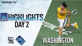 Highlights: Thiem, Nishikori, Del Potro Win At Washington 2017 Tuesday