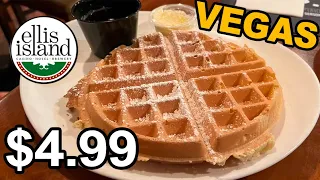 $4.99 Breakfast Waffle at Ellis Island Casino's Village Pub & Café, Las Vegas