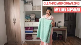 Linen Cupboard Organization and Cleaning | Efficient Folding Tips for Bedsheets, Towels & Blankets