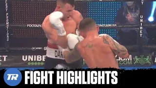 Traynor waves off Carl Frampton after nasty body shot, Frampton gets TKO win | FIGHT HIGHLIGHTS