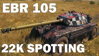 Panhard EBR 105 - FASTEST 22K SPOTTING - World Of Tanks