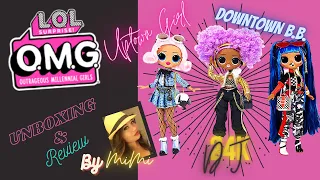 LOL Surprise OMG Wave 1 Dolls Uptown Girl, 24K DJ, Downtown BB - Unboxing and Review 😏