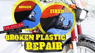 Easy repair reconstruction of broken plastic with JB Weld PlasticWeld putty