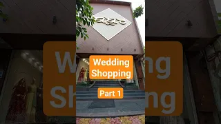 Wedding shopping Part-1 | Saree shopping #youtubeshorts #wedding #shopping #ytshorts