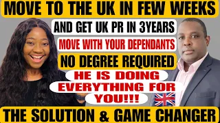 RELOCATE TO THE UK IN 2023 WITHOUT A DEGREE OR ANY QUALIFICATION & GET YOUR PERMIT RESIDENT IN 3YRS