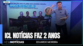 ICL completa 2 anos, mas quem ganha presente é você! Se liga no recado do Eduardo Moreira