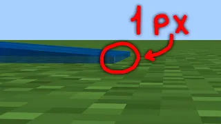 can 1 pixel of water save you in Minecraft?