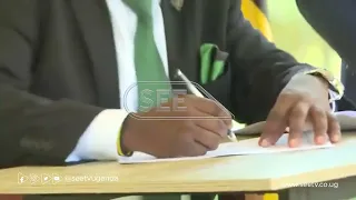 Museveni and DP's Mao sign agreement to work together