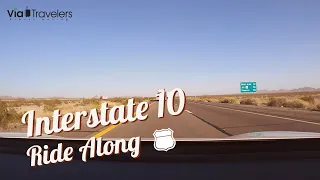 Interstate 10 Arizona: Driving East to Phoenix [4K HD]