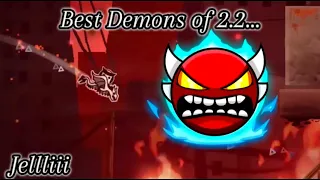 Beating 3 Insane 2.2 Demons in Geometry Dash…