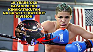 GRABE TO ! 19 YEARS OLD  PALANG PERO KINAKATAKUTAN  NA SA WELTERWEIGHT DIVISION !!!