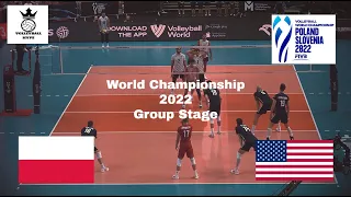 Kurek vs Russell - Scout View - Poland vs USA - World Championship 2022 - Highlights - Pool Play